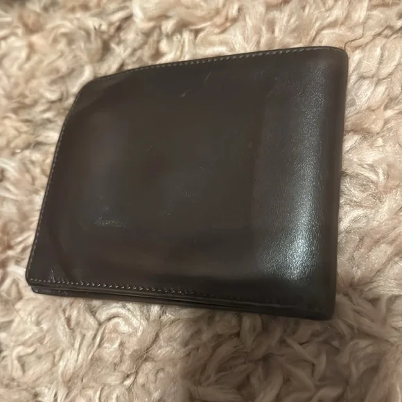 men's brown leather FENDI bifold wallet